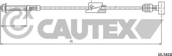 Cautex 761431 - Cable, parking brake autospares.lv