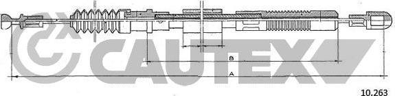 Cautex 761895 - Clutch Cable autospares.lv