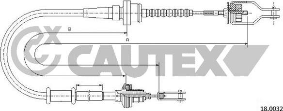 Cautex 761825 - Clutch Cable autospares.lv