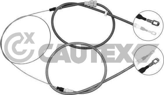 Cautex 761363 - Cable, parking brake autospares.lv