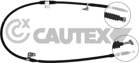 Cautex 761733 - Cable, parking brake autospares.lv