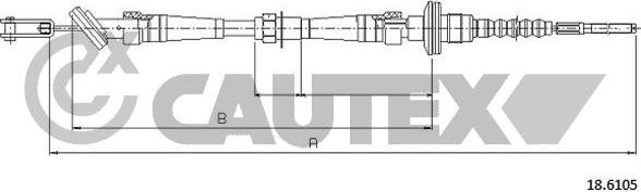 Cautex 762637 - Clutch Cable autospares.lv