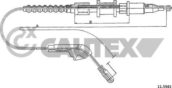 Cautex 762004 - Cable, parking brake autospares.lv