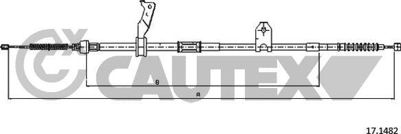 Cautex 762837 - Cable, parking brake autospares.lv