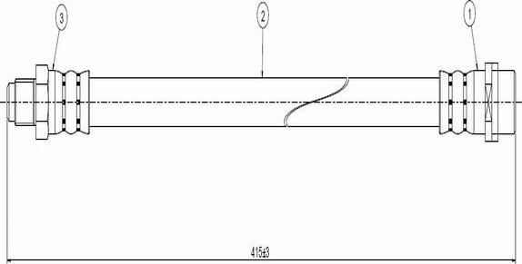 CAVO C800 654A - Brake Hose autospares.lv