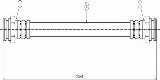 CAVO C800 664A - Brake Hose autospares.lv