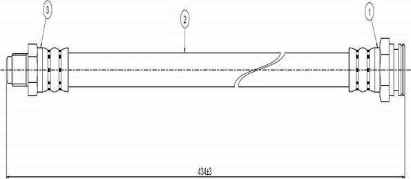 CAVO C800 754A - Brake Hose autospares.lv