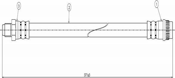 CAVO C800 757A - Brake Hose autospares.lv