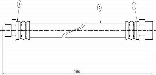 CAVO C800 712A - Brake Hose autospares.lv