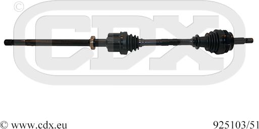 CDX 925103/51 - Drive Shaft autospares.lv