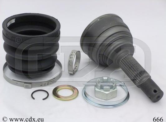 CDX 666 - Joint Kit, drive shaft autospares.lv