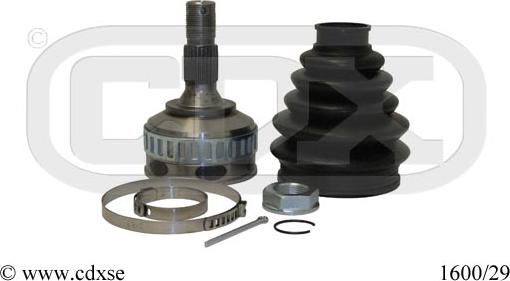 CDX 1600/29 - Joint Kit, drive shaft autospares.lv