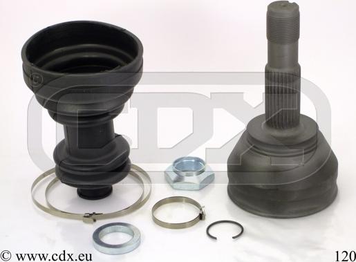 CDX 120 - Joint Kit, drive shaft autospares.lv