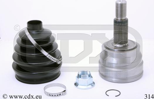 CDX 314 - Joint Kit, drive shaft autospares.lv