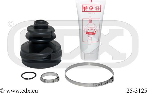 CDX 25-3125 - Bellow, drive shaft autospares.lv