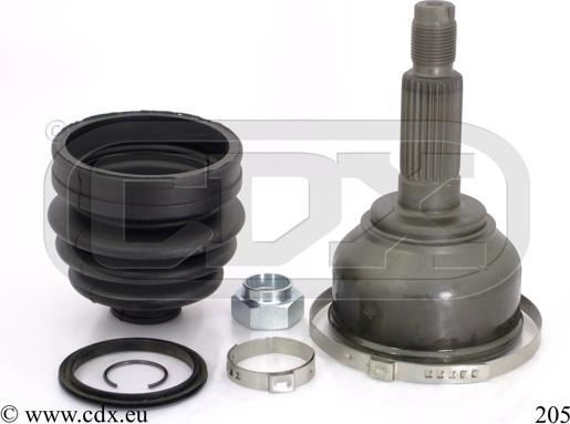 CDX 205 - Joint Kit, drive shaft autospares.lv