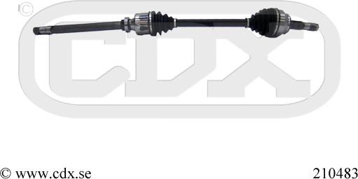 CDX 210483 - Drive Shaft autospares.lv