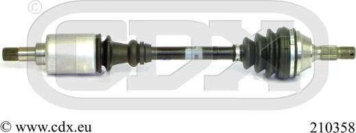 CDX 210358 - Drive Shaft autospares.lv