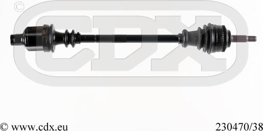 CDX 230470/38 - Drive Shaft autospares.lv