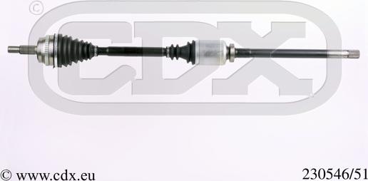 CDX 230546/51 - Drive Shaft autospares.lv