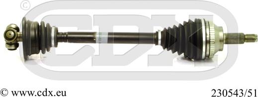 CDX 230543/51 - Drive Shaft autospares.lv