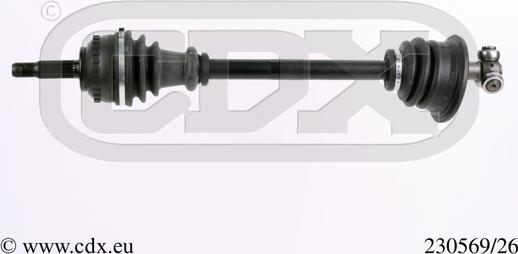 CDX 230569/26 - Drive Shaft autospares.lv