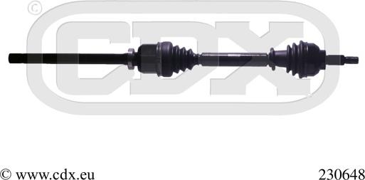 CDX 230648 - Drive Shaft autospares.lv