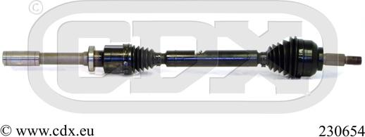 CDX 230654 - Drive Shaft autospares.lv