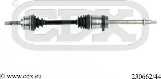 CDX 230662/44 - Drive Shaft autospares.lv