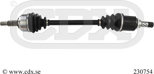 CDX 230754 - Drive Shaft autospares.lv