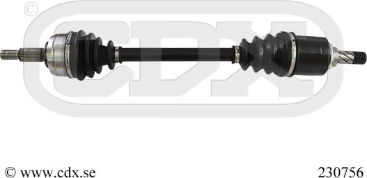 CDX 230756 - Drive Shaft autospares.lv