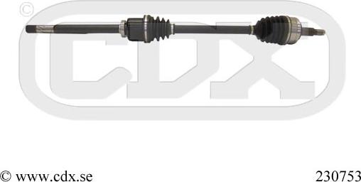 CDX 230753 - Drive Shaft autospares.lv