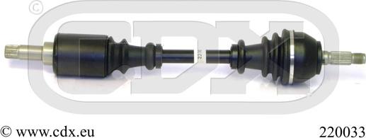 CDX 220033 - Drive Shaft autospares.lv