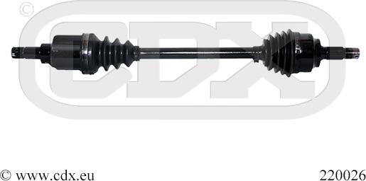 CDX 220026 - Drive Shaft autospares.lv