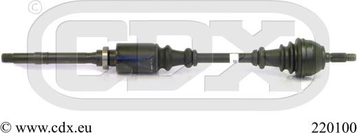 CDX 220100 - Drive Shaft autospares.lv