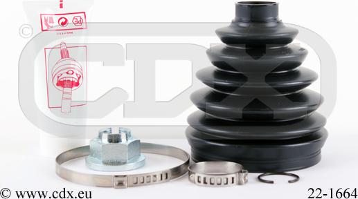 CDX 22-1664 - Bellow, drive shaft autospares.lv