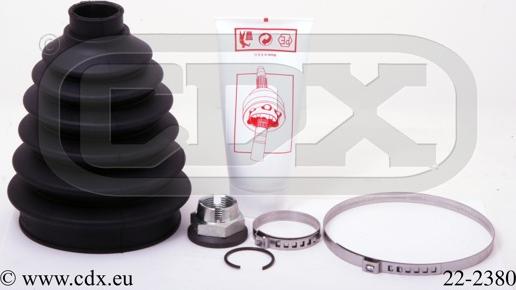 CDX 22-2380 - Bellow, drive shaft autospares.lv