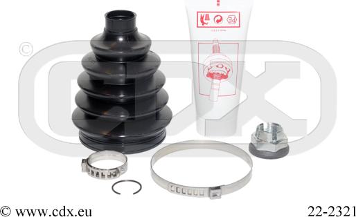 CDX 22-2321 - Bellow, drive shaft autospares.lv