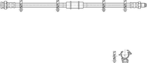 CEF 516978 - Brake Hose autospares.lv