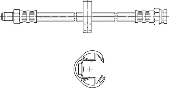 CEF 511411 - Brake Hose autospares.lv