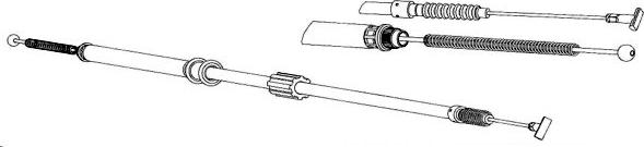 CEF AR02130 - Cable, parking brake autospares.lv