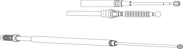 CEF AU02167 - Cable, parking brake autospares.lv