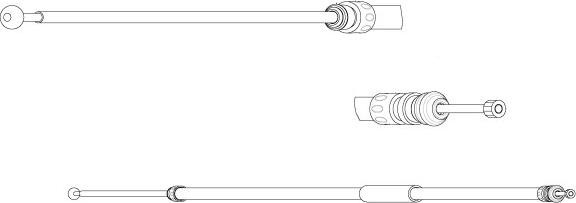 CEF BW02141 - Cable, parking brake autospares.lv