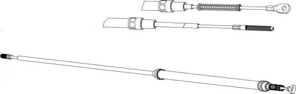 CEF BW02111 - Cable, parking brake autospares.lv