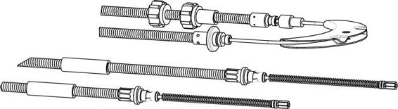 CEF FO02155 - Cable, parking brake autospares.lv