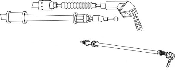CEF OP02168 - Cable, parking brake autospares.lv