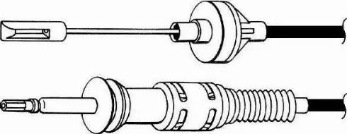 CEF VW01158 - Clutch Cable autospares.lv