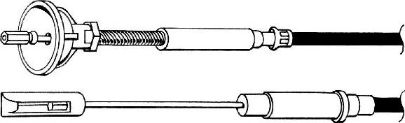 CEF VW01121 - Clutch Cable autospares.lv