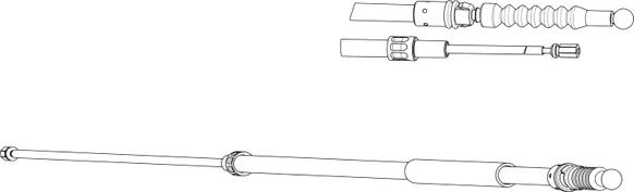 CEF VW02199 - Cable, parking brake autospares.lv