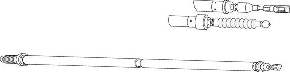 CEF VW02166 - Cable, parking brake autospares.lv